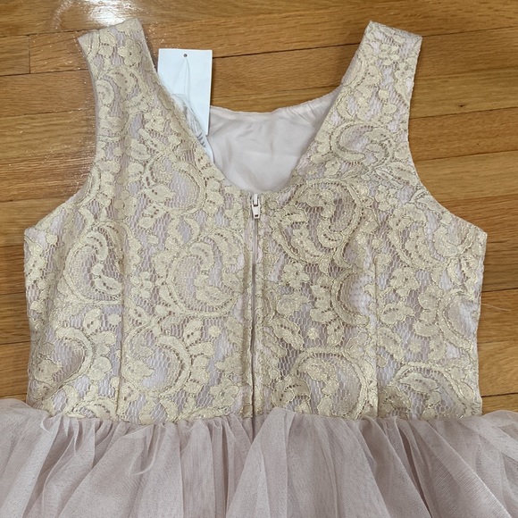H&M Girls’ Layered Dress w/ lace looking top and tulle - Picture 3 of 5